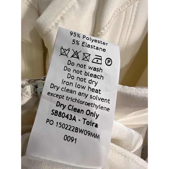 House of CB Toira Ivory Draped Corset Mini Dress Size XS Extra Small - Picture 9 of 10